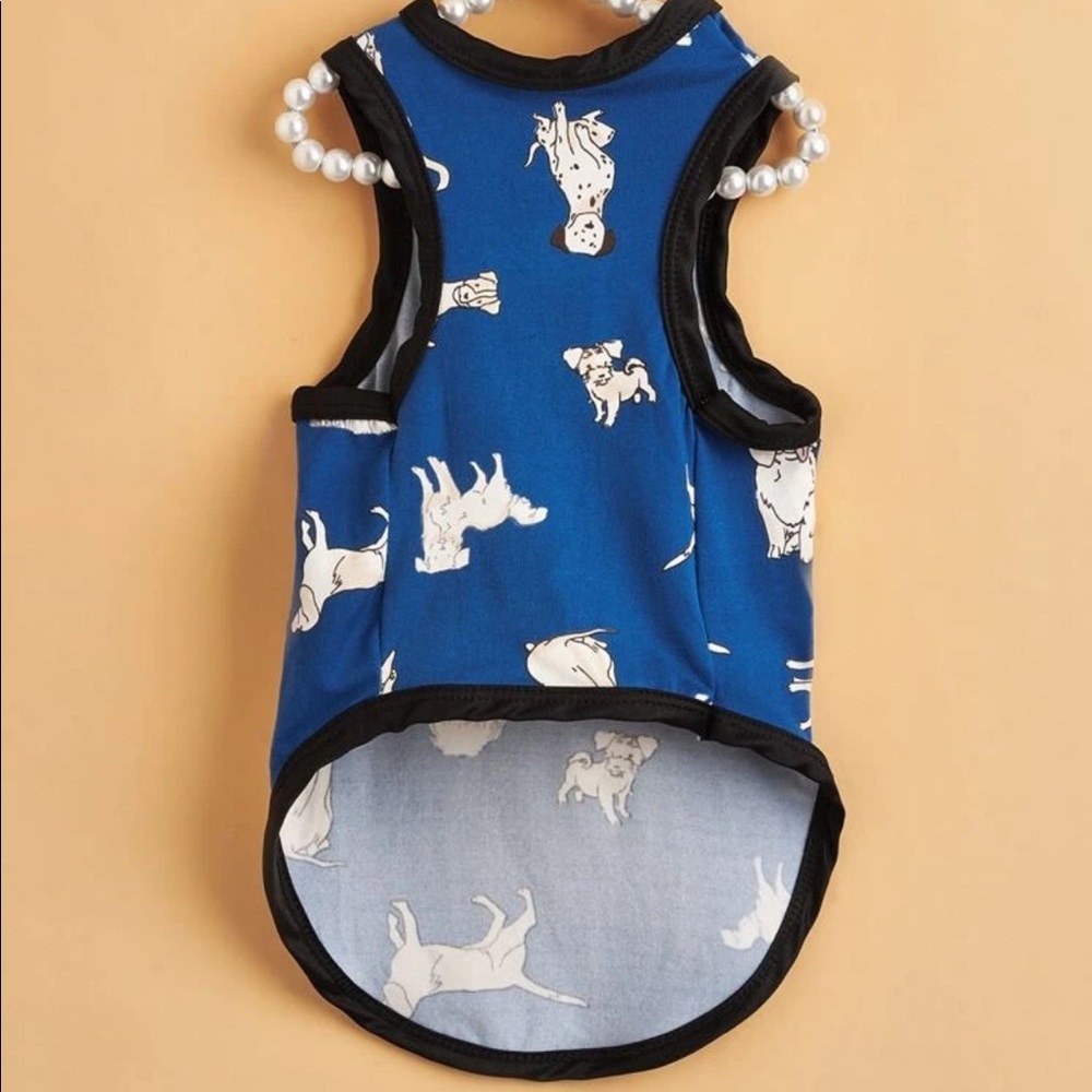 Cartoon Graphic Pet Tank Top - Picture 2 of 9